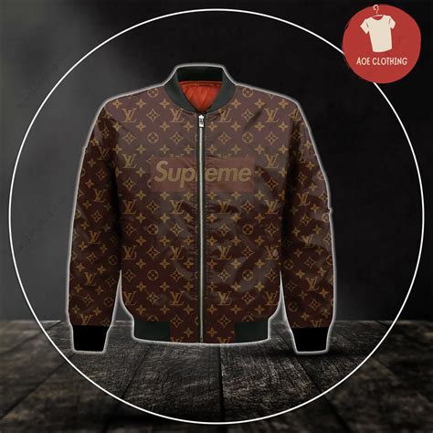 supreme bomber jacket louis vuitton|Louis Vuitton bomber jacket men.